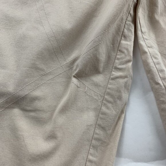 Johnny Was Tan Lightweight Poplin Wide Leg Cargo Pant 6 - Picture 9 of 9
